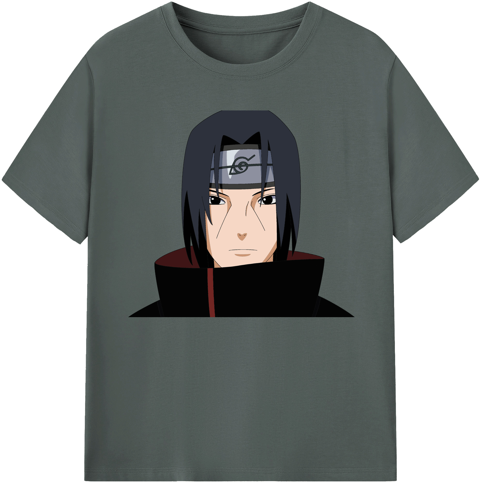 （画像用） NARUTO -ナルト- うちは イタチ Uchiha Itachi 綿100％ メンズ半袖Tシャツ｜肌触りやわらか＆通気性